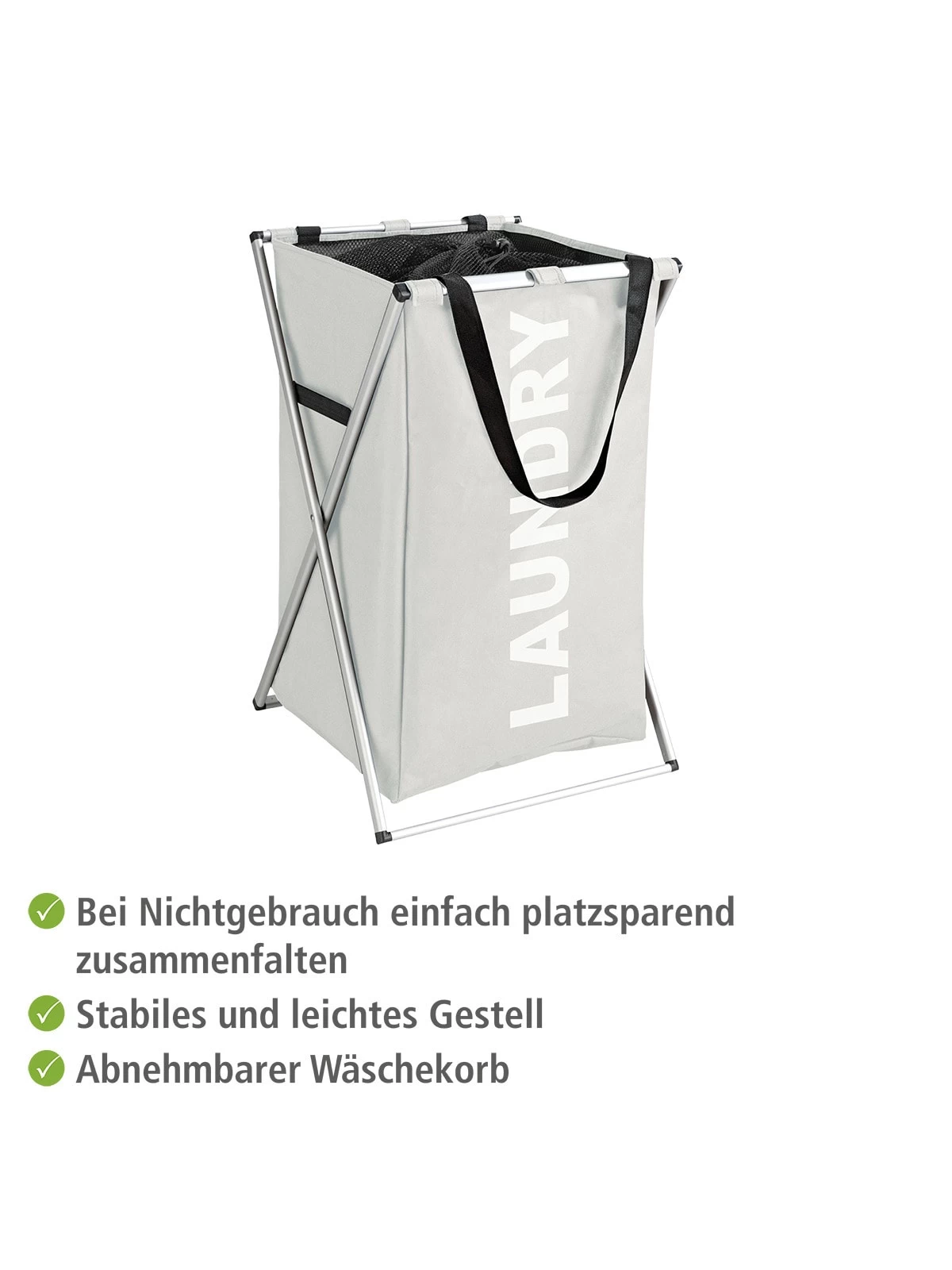 Wenko Wäschesammler Uno Beige In Beige 5 Wenko Wäschesammler Uno Beige In Beige – Bild 3