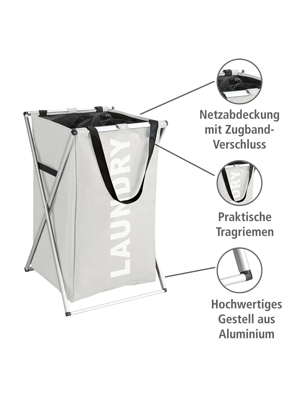 Wenko Wäschesammler Uno Beige In Beige 10 Wenko Wäschesammler Uno Beige In Beige – Bild 8