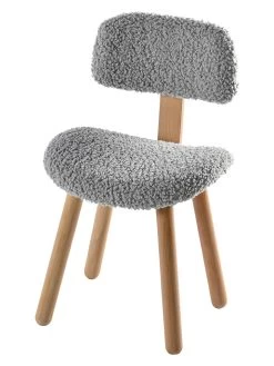 Stuhl In Grau/ Natur - (L)36 X (B)29 X (H)58 Cm