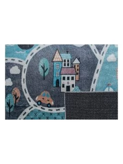 Teppich In Blau/ Grau -Petromax Store woody kids teppich in blau grau 4