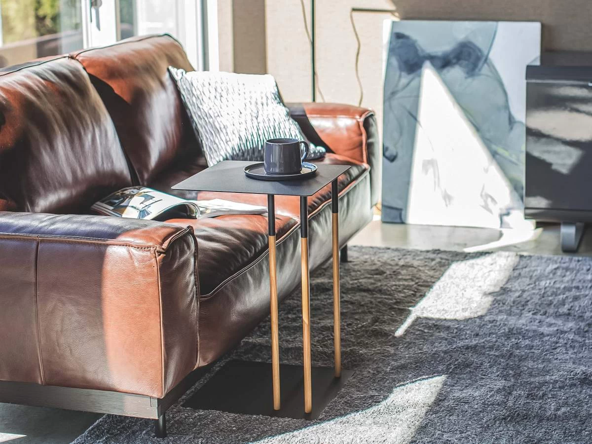 Yamazaki Beistelltisch Plain 35x35x55 Cm In Schwarz 4 Yamazaki Beistelltisch Plain 35x35x55 Cm In Schwarz – Bild 2