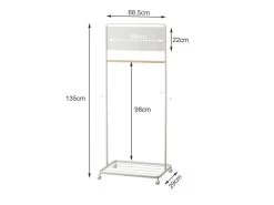 Yamazaki Kinder-Garderobenständer Tower 68,5x135x29 Cm In Weiß -Petromax Store yamazaki kinder garderobenstander tower 68 5x135x29 cm in weiss 9